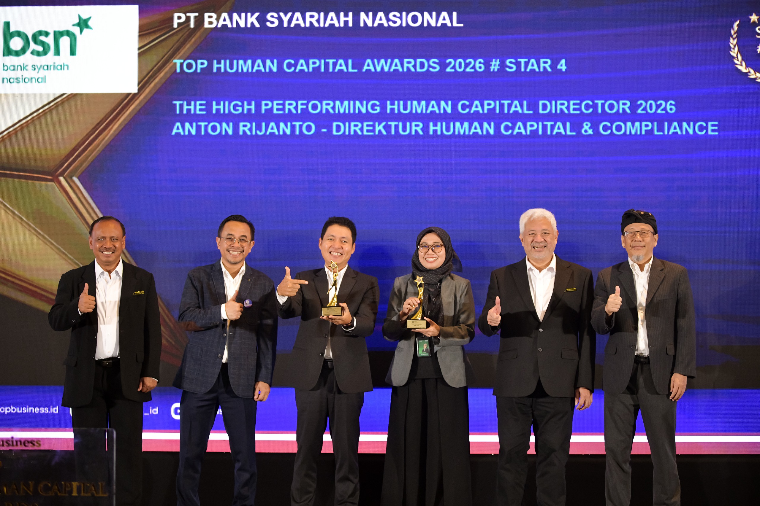 Transformasi SDM Unggul, Bank BSN Sabet Human Capital Awards 2026