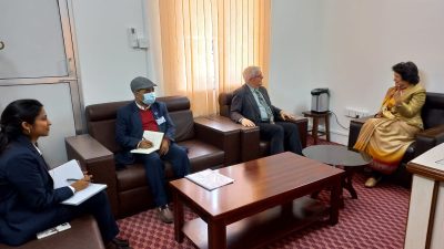 स्वास्थ्यमन्त्री र इजरायली राजदूतबीच भेटवार्ता