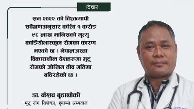 डा. केशव बुढाथोकीको सल्लाहः मुटु रोग किन हुन्छ, कसरी बच्ने&hellip;