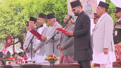 नवनियुक्त प्रधानमन्त्री बालेन्द्र शाहले लिए सपथ