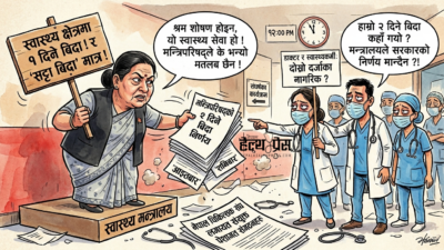 ‘के डाक्टर, चिकित्साकर्मी दोस्रो दर्जाका नागरिक हो?’- मन्त्रिपरिषद्को दुई दिने&hellip;