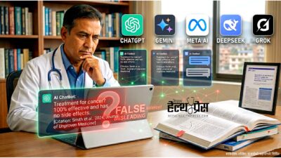 स्वास्थ्य सूचनामा एआईको जोखिम: आधा जवाफ भ्रामक, स्रोतहरू ‘मनगढन्ते’ भएको&hellip;