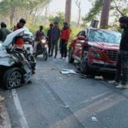 राज्यमन्त्री प्रकाशबहादुर बम चढेको गाडी भारतमा दुर्घटना