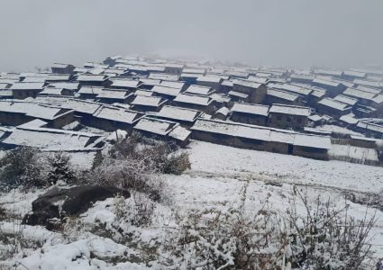 म्याग्दीको गुर्जा र घोडेपानीमा हिमपात