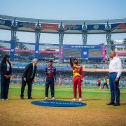 वेस्ट इन्डिजविरुद्ध टस हारेर ब्याटिङ गर्दै नेपाल