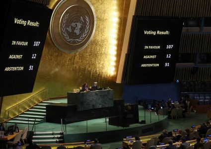 संयुक्त राष्ट्र संघको महासभामा रुसविरुद्ध प्रस्ताव पारित, अमेरिका मतदानमा तटस्थ