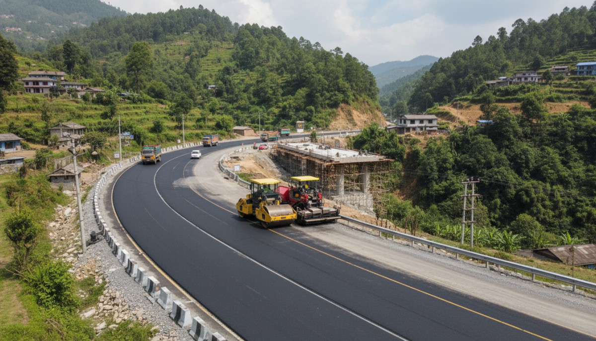 नौबिसे-नागढुंगा सडक खण्ड निर्माण अन्तिम चरणमा, कति सकियो काम?