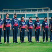 इटालीविरुद्धको खेलमा नेपालले ब्याटिङ गर्दै