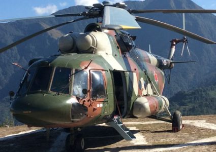 उत्तरी गोरखाको मतपेटिका बोकेर उडेको हेलिकप्टर पोखरामा आकस्मिक अवतरण