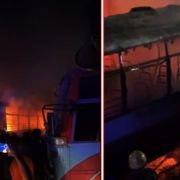 सुनसरीको धरानमा पार्किङ गरिएका ६ बसमा आगलागी