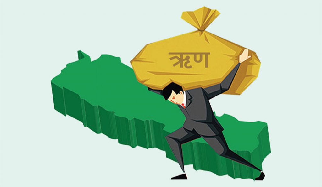 सरकारी ऋणकाे भार थपिँदै, तिर्न बाँकी २८ खर्ब ५८ अर्ब नाघ्यो