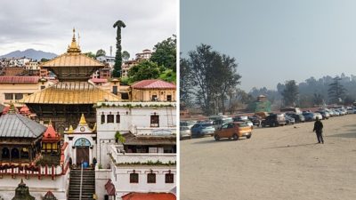 मापदण्डविपरीत पशुपतिनाथको मुख्य क्षेत्रमा भाडामा दिएर पार्किङ सञ्चालन