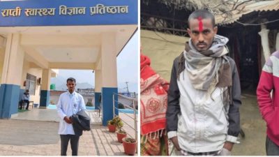 मजदुरी गर्दै पढेर एमबिबिएसमा नाम निकालेका सत्यनारायणले लगाए सेतो एप्रोन