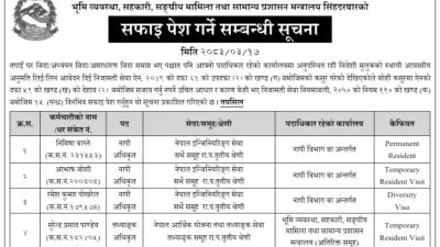 सरकारले सोध्यो डिभि-पिआर लिएका ४ अधिकृतलाई स्पष्टीकरण