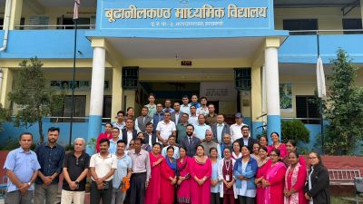 सामुदायिक विद्यालयको अवस्था बुझ्न शिक्षा मन्त्री पोखरेलद्वारा अवलोकन सुरु