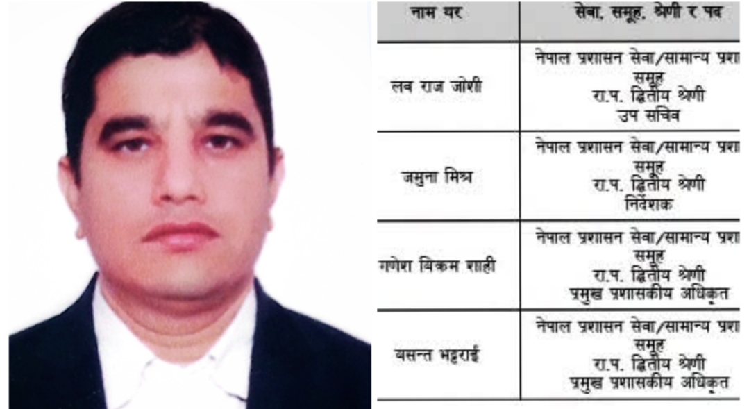 प्रशासकीय अदालतबाट थमौती भएका श्रमका उपसचिव जोशी पुगे अछाम