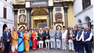 राष्ट्रपति पौडेलद्वारा पशुपतिनाथ मन्दिरमा विशेष पूजाआराधना