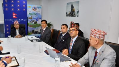 परराष्ट्रमन्त्री खनालद्वारा न्युयोर्कस्थित नेपाली महावाणिज्य दूतावासको अवलोकन